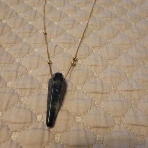 Alex and ani gold gemstone necklace